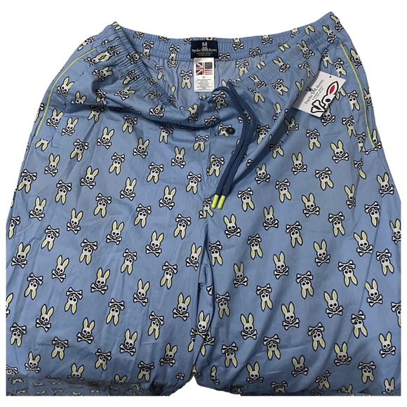 NWT Psycho Bunny Woven Poplin Lounge Pants Pajama - Picture 3 of 6